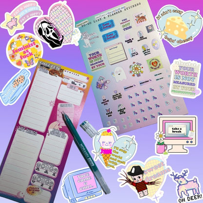 Awesome List and Planner Sticker Sheet