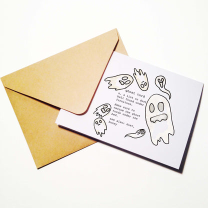 Ghost Turd Halloween Card