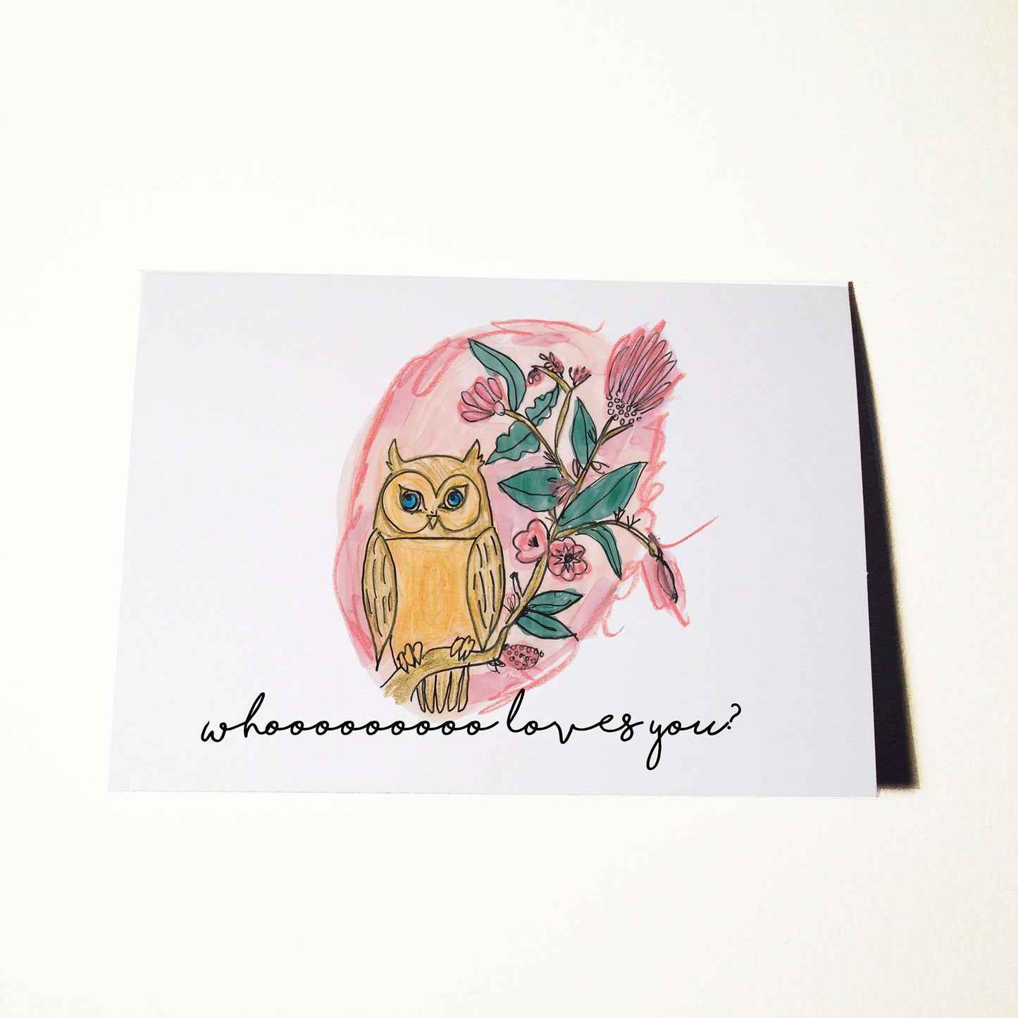 Owl Valentine Card